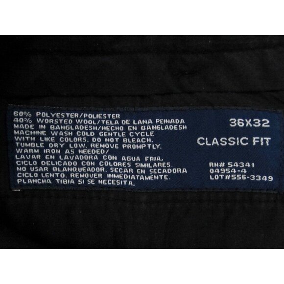 Stafford Classic Fit Wool Suit Separates Pants Mens 36x30 Blue Black Lot of 2 - Picture 12 of 16